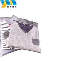 Custom transparent apparel packaging bags with self-adhesive for clothes packaging