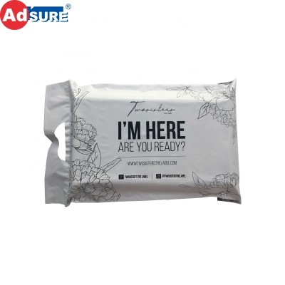 Custom A4 Self Seal Plastic Biodegradable/Compostable  Eco Friendly Poly Mailer Bags With Handle